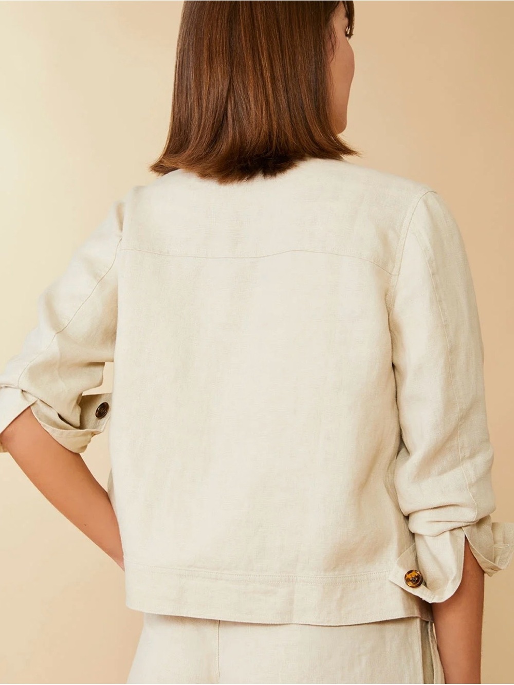 Spartina Women's Avalon Linen Jacket Size Large - Picture 3 of 14
